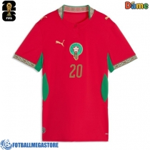 Fotballdrakt Dame Marokko Ayoub El Kaabi #20 Hjemmedrakt VM 2026 Kortermet